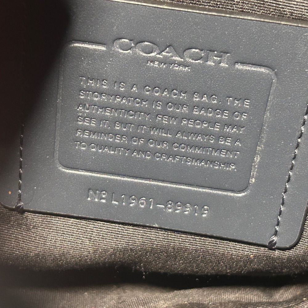 Coach Edge Belt Bag in Reflective Signature Canvas (Style No. 89919). - Picture 3 of 9